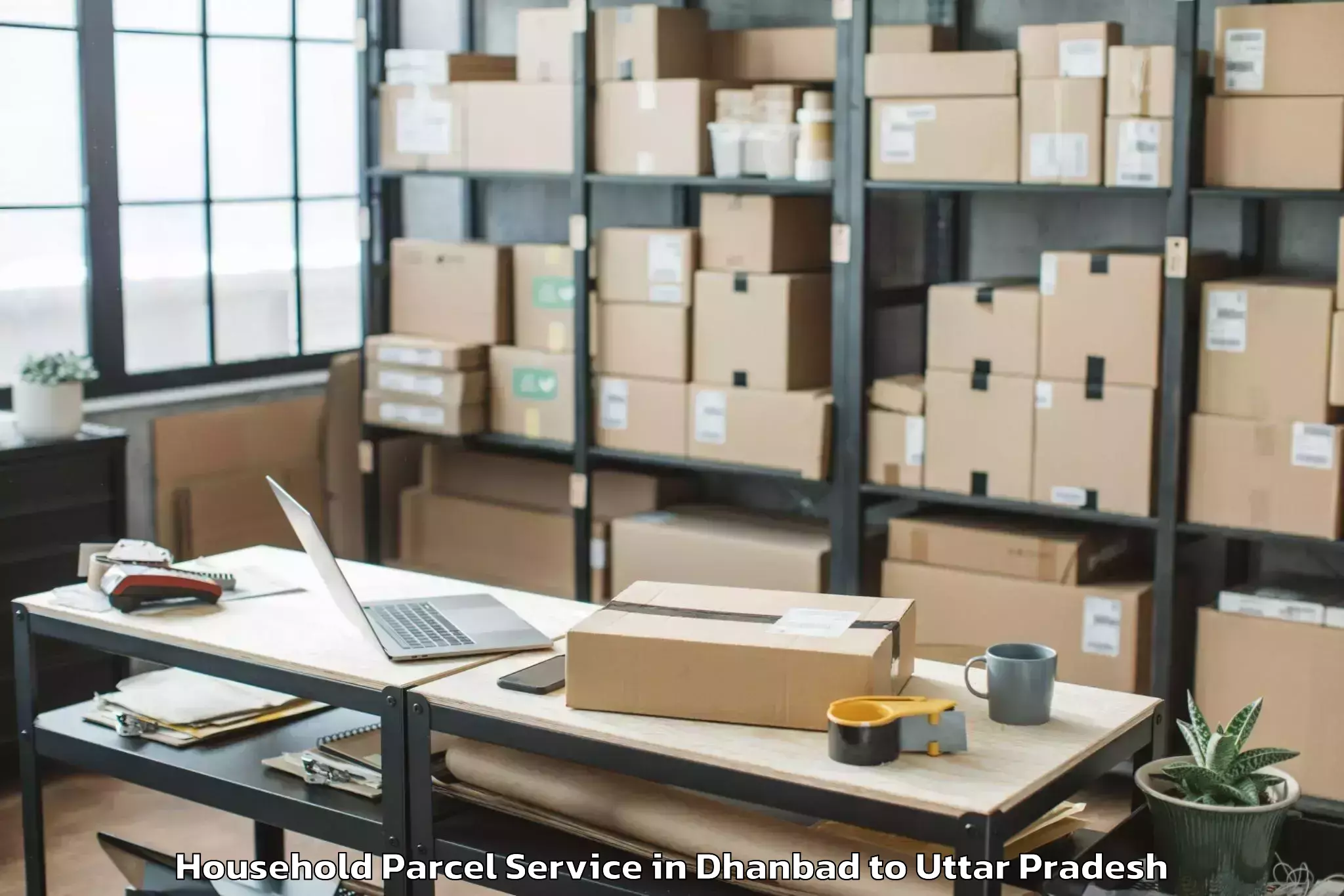 Reliable Dhanbad to University Of Lucknow Lucknow Household Parcel